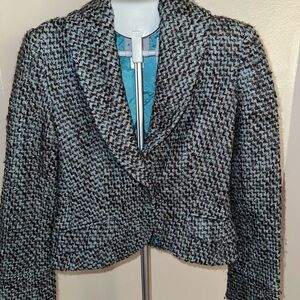 Philippe Adec Wool Boucle Tweet Jacket
